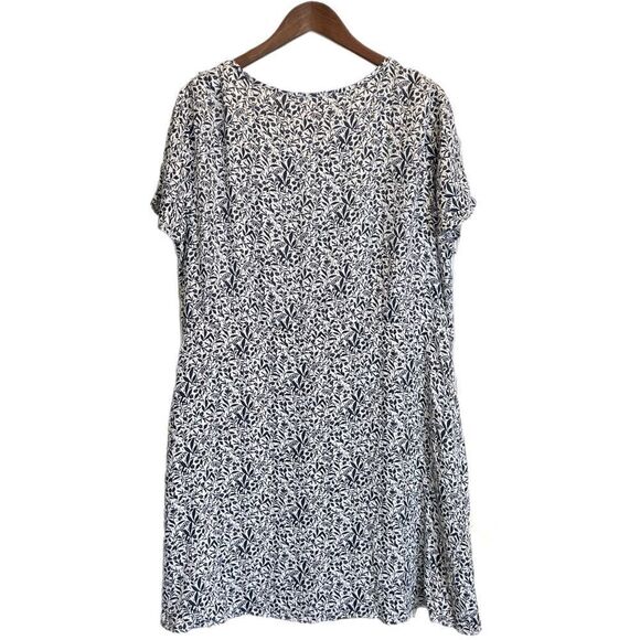 Loft Floral Print Pintucked Side Tie Dress - Picture 4 of 7